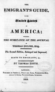 Cover of: emigrants guide to the United States of America | T. Smith