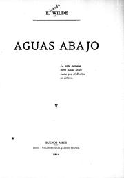 Cover of: Aguas abajo by Wilde, Eduardo