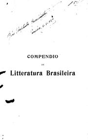 Cover of: Compendio de litterarura brasileira by Coelho Netto.