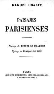 Cover of: Paisajes parisienses