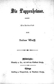 Cover of: Die Pappenheimer: ein Reiterlied