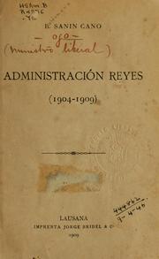 Cover of: Administración Reyes (1904-1909)