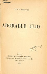 Cover of: Adorable Clio.