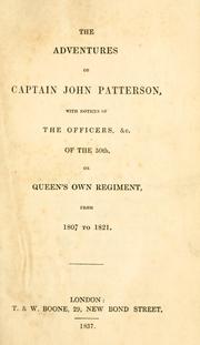 The adventures of Captain John Patterson by John Patterson