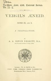 Cover of: Aeneid, Books IX and X