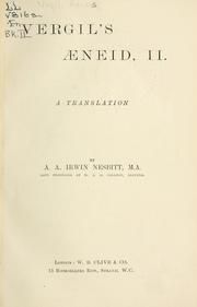 Cover of: Aeneid, II