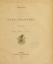 Cover of: Affairs at Fort Chartres, 1768-1781 