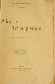 Front cover of Affonso d'Albuquerque by José Carlos de Gouvêa