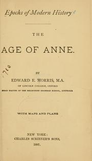 Cover of: The age of Anne.