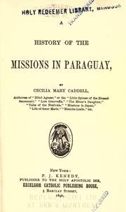 Cover of: history of the missions in Paraguay.