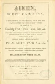 Cover of: Aiken, South Carolina. by 
