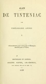 Cover of: Alain de Tinteniac