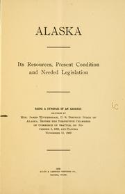 Cover of: Alaska, its resources