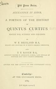 Cover of: Alexander in India by Quintus Curtius Rufus
