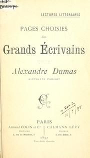 Cover of Alexandre Dumas