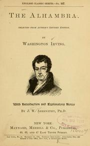 Cover of: The Alhambra. by Washington Irving