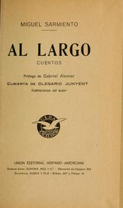 Cover of: Al largo: cuentos.  Prólogo de Gabriel Alomar