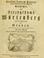 Cover of: Allgemeine Geschichte Würtenbergs und dessen angränzender Gebiethe und Gegenden, nach den merkwürdigsten Veränderungen in Staats-Kirchen und Burgerlichen Wesen