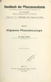 Cover of: Allgemeine Pflanzenkaryologie