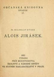 Cover of: Alois Jirásek.