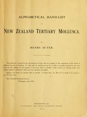 Alphabetical hand-list of New Zealand Tertiary Mollusca by Henry Suter
