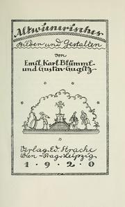 Cover of: Altwienerisches Bilder und Gestalten