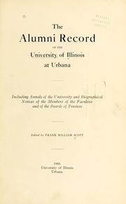 Cover of: The alumni record of the University of Illinois at Urbana by University of Illinois (Urbana-Champaign campus)