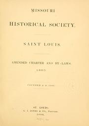 Cover of: Amended charter and by-laws.