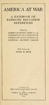 Cover of: America at war: a handbook of patriotic education references