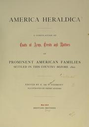 Cover of: America heraldica by E. V. de Vermont