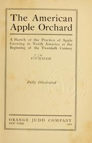 Cover of: The American apple orchard by Waugh, Frank Albert