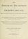 Cover of: The American dictionary of the English language