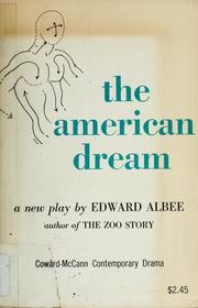 Cover of: The American dream by Edward Albee