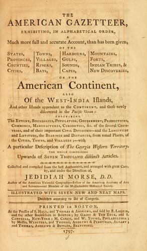 The American gazetteer by Jedidiah Morse