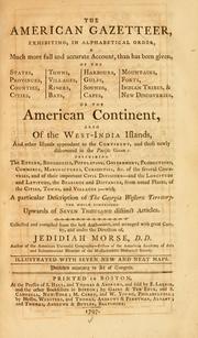 Cover of: The American gazetteer by Jedidiah Morse