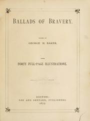 Cover of: Ballards of bravery.