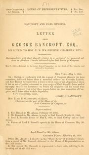Cover of: Bancroft and Earl Russell