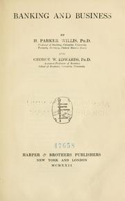 Cover of: Banking and business by Henry Parker Willis