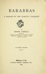 Cover of: Barabbas by Marie Corelli