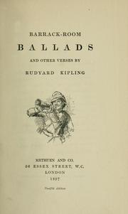 Cover of: Barrack room ballads by Rudyard Kipling