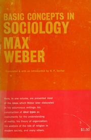 Cover of: Basic concepts in sociology. by Max Weber