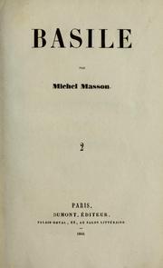 Cover of: Basile by Michel Masson