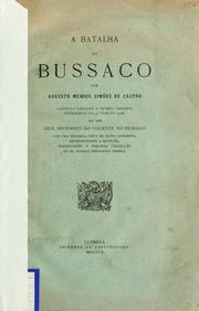 A batalha do Bussaco by Augusto Mendes Simões de Castro