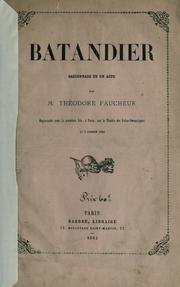Cover of: Batandier by Théodore Faucheur