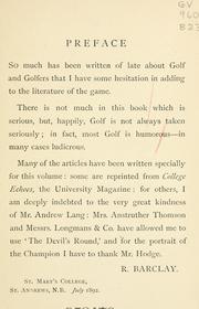 A batch of golfing papers by Andrew Lang