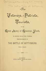 Cover of: The battle field of Gettysburg.