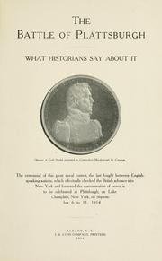 Cover of: The battle of Plattsburgh: what historians say about it.