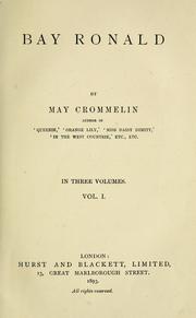 Cover of: Bay Ronald by May Crommelin