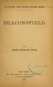 Cover of: Beaconsfield.