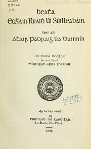 Cover of: Beatha Eoghain Ruaidh Uí Shúilleabháin by P. S. Dinneen